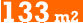 133 m2