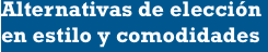 Alternativas de eleccin en estilo y